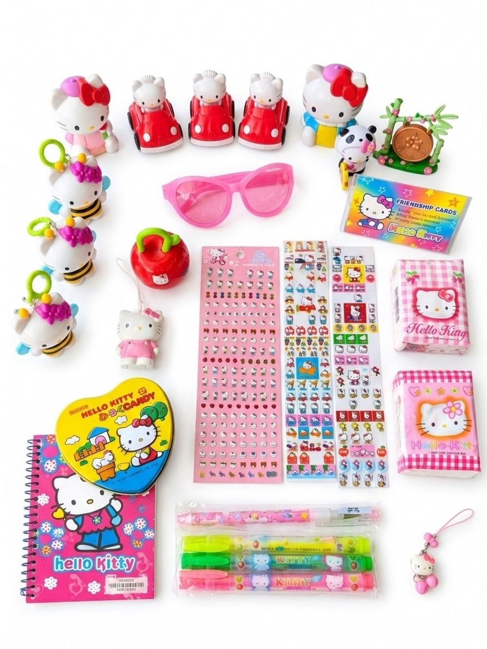 Vintage Y2K Sanrio Hello Kitty Stationery, McDonalds Toys & Rare Bandai Panda